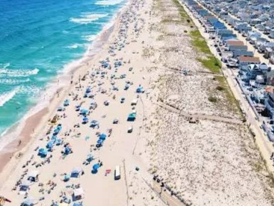 Aerial view of the Jersey Shore