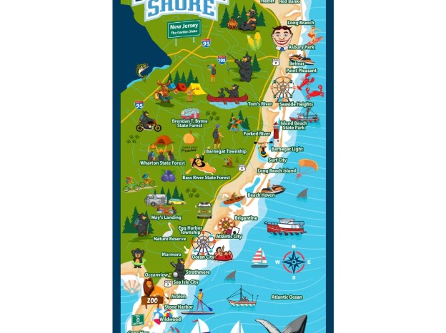 Jersey Shore service area map